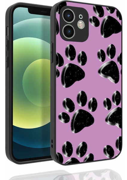 Apple iPhone 12 Kılıf Desenli Kamera Korumalı Parlak Nora Kapak NO3 Renkli