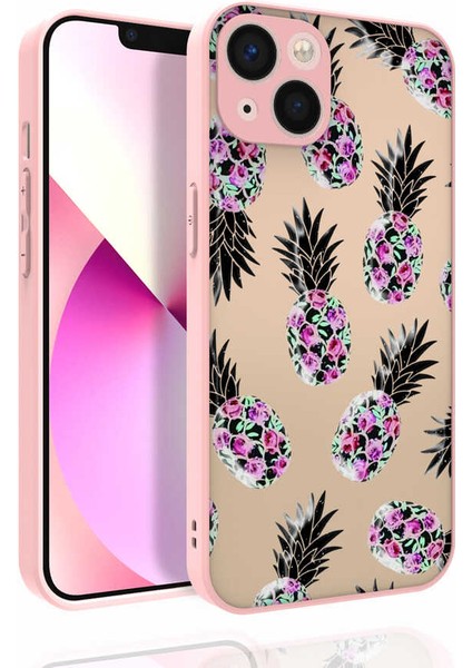 Apple iPhone 13 Kılıf Desenli Kamera Korumalı Parlak Nora Kapak NO1 Renkli
