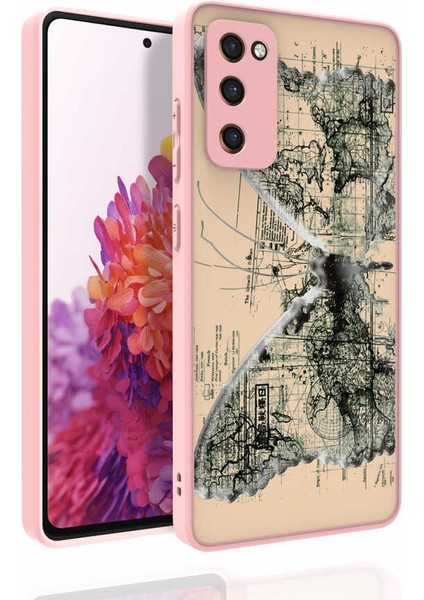 Samsung Galaxy S20 Fe Uyumlu Kılıf Desenli Kamera Korumalı Parlak Nora Kapak NO4 Renkli