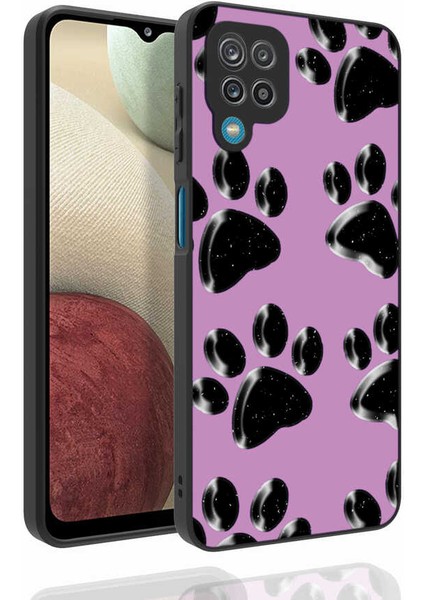 Samsung Galaxy M12 Uyumlu Kılıf Desenli Kamera Korumalı Parlak Nora Kapak NO3 Renkli