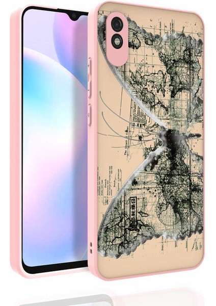 Xiaomi Redmi 9A Kılıf Desenli Kamera Korumalı Parlak Nora Kapak NO4 Renkli