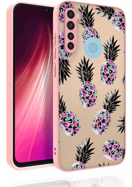 Xiaomi Redmi Note 8 Kılıf Desenli Kamera Korumalı Parlak Nora Kapak NO1 Renkli