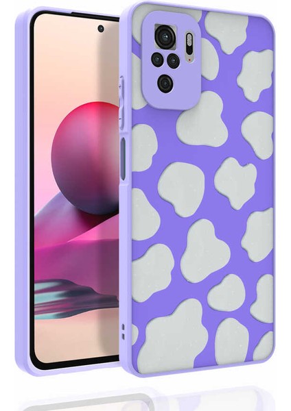 Xiaomi Redmi Note 10s Kılıf Desenli Kamera Korumalı Parlak Nora Kapak NO6 Renkli
