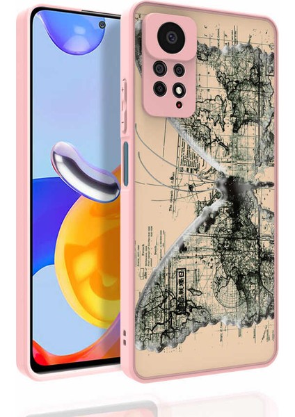 Case 4U Xiaomi Redmi Note 11 Pro 5g Kılıf Desenli Kamera Korumalı Parlak Nora Kapak NO4 Renkli