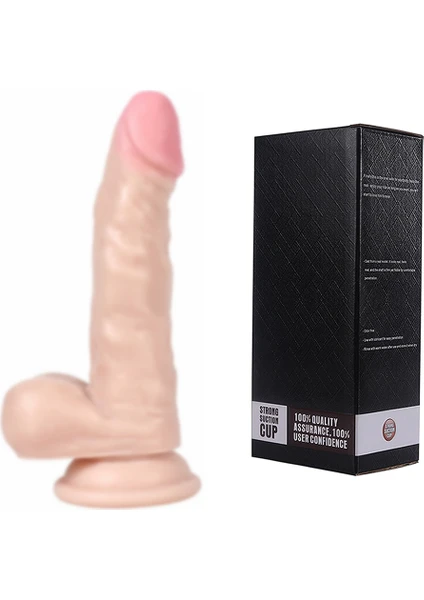 Hizliexpress Cholas Sexy 17 CM Orta Boy Et Dokusu Süper Realistik Penis Dildo