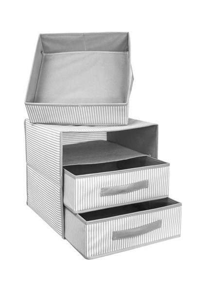 3 Bölmeli Çekmeceli Organizer 32 x 32 x 32 cm Düzenleyici modelleri
