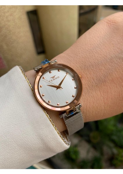 Gümüş Hasır Kordon Kadın Kol Saati F21926C-E F21926C-E