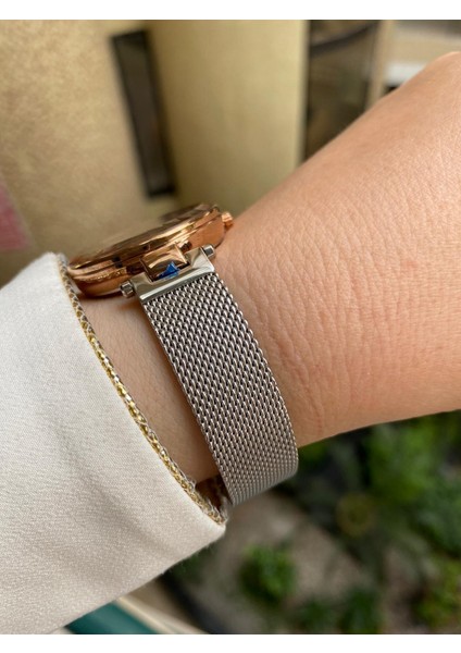 Gümüş Hasır Kordon Kadın Kol Saati F21926C-E F21926C-E fiyatları