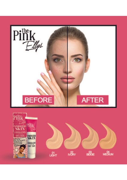 The Pink Ellys Smooth Skin Dry Foundation 04