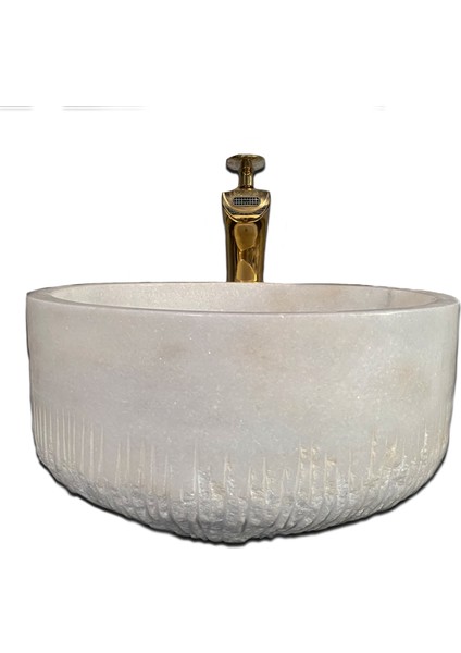 Kristal Sarılı Dışı Dizayn Dikey Patlatma Lavabo