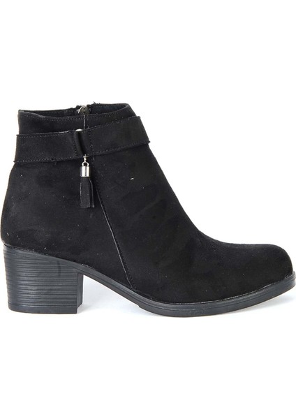 Moda Ayakkabı 3565 Kadın Topuklu Bot Ayakkabı