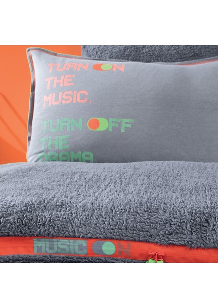 Coverme Music Çift Kişilik Battaniye Nevresim Takımı - Indigo fiyatları