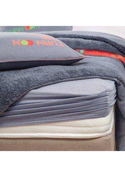 Coverme Music Çift Kişilik Battaniye Nevresim Takımı - Indigo fırsatları