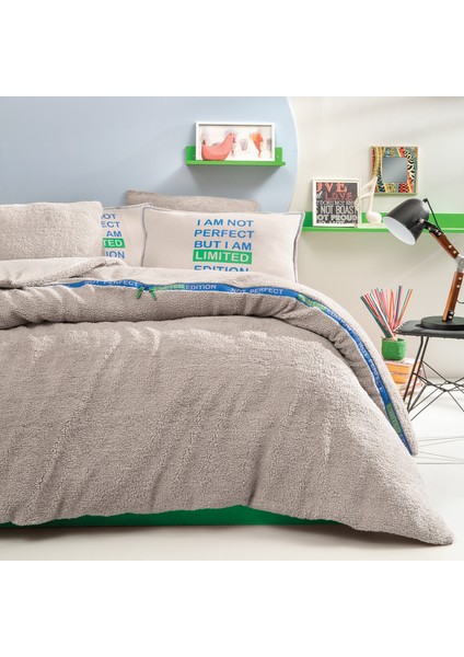 Bedding Coverme Perfect Çift Kişilik Battaniye Nevresim Takımı - Bej