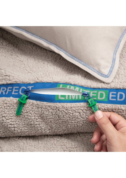 Bedding Coverme Perfect Çift Kişilik Battaniye Nevresim Takımı - Bej