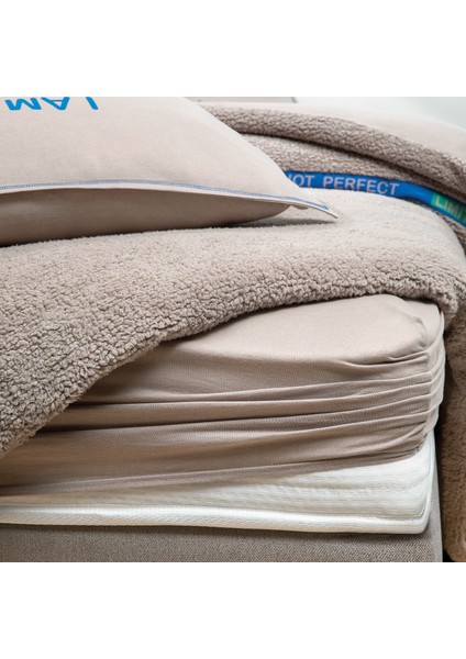 Bedding Coverme Perfect Çift Kişilik Battaniye Nevresim Takımı - Bej
