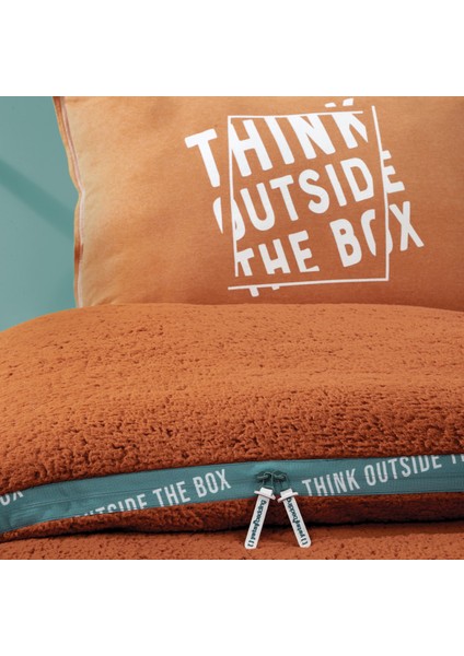 Bedding Coverme Box Çift Kişilik Battaniye Nevresim Takımı - Kiremit fiyatları