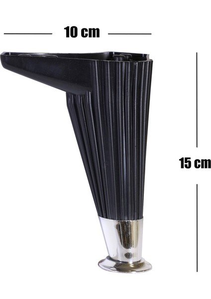 Mobilya Kanepe Masa Sehpa Ayağı Baza Ayak Siyah 15 cm (4 Adet) modelleri