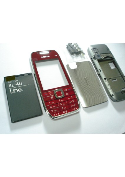 Nokia E75 Kasa Kapak Tuş Takımı+Bl-4u Batarya Muadil