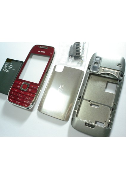 Nokia E75 Kasa Kapak Tuş Takımı+Bl-4u Batarya Muadil