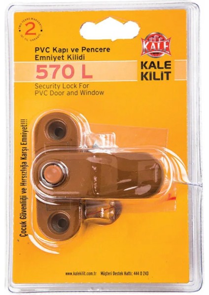 Kilit Pvc Emniyet Kilidi Kahve 570L