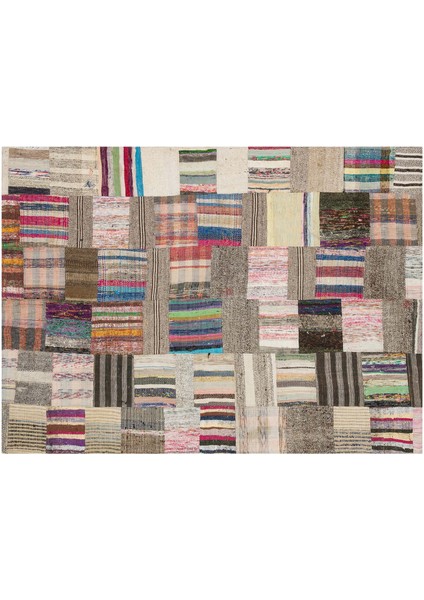Patchwork Eskitme El Dokuma Halı 168 x 230 cm 6131
