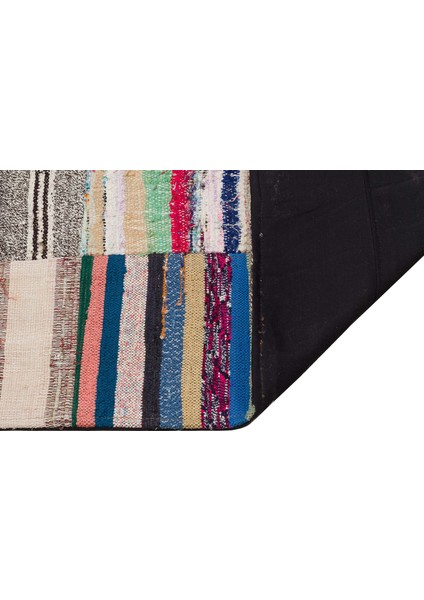 Klasik Modern Patchwork Eskitme El Dokuma Halı 170 x 230 cm 6138