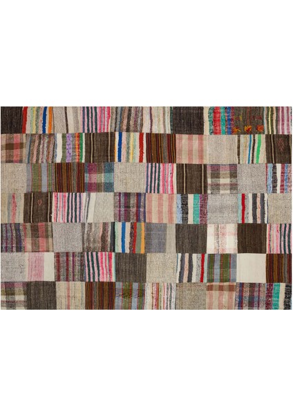 Eskitme El Dokuma Patchwork Halı 201 x 300 cm 6140