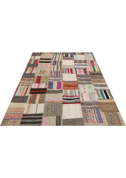 Patchwork Eskitme El Dokuma Halı 171 x 220 cm 6156