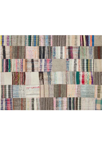Eşsiz Anadolu Patchwork Eskitme El Dokuma Halı 169 x 230 cm 6170 fiyatları
