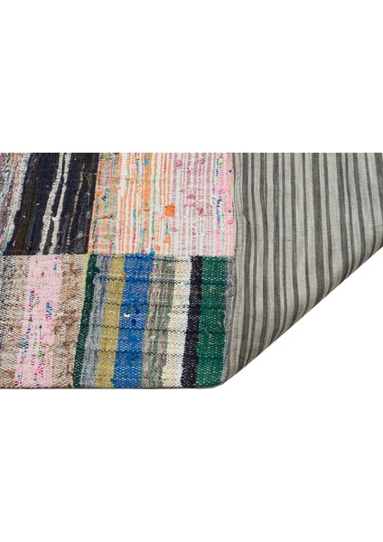 Eşsiz Anadolu Patchwork Eskitme El Dokuma Halı 169 x 230 cm 6170 modelleri