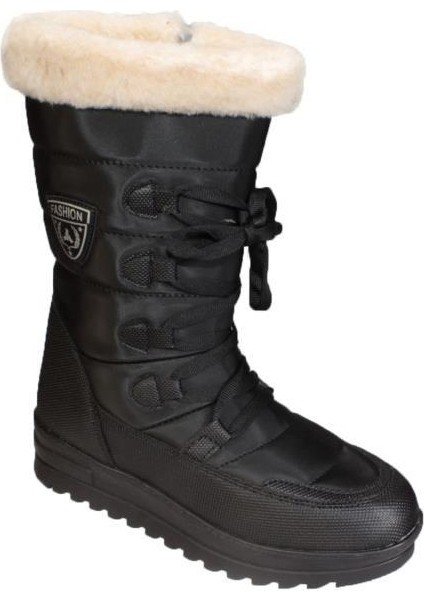 Yazkış Kadın Siyah Içi Polar Termo Kaymaz Taban Yandan Fermuarlı Kar Botu fiyatları