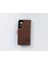 Samsung Galaxy S21 Fe Uyumlu Deri Cüzdanlı Kılıf G2 Kahverengi 5