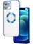 - Apple iPhone 11 - Kılıf Kamera Korumalı Logo Gösteren Omega Kapak - Mavi Açık 1