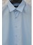 erkek Mavi Slim Fit Klasik Gömlek 2