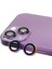 Apple iPhone 14 Ile Uyumlu Profesyonel Kamera Lens Koruma Camcov Colorful 1