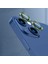 Apple iPhone 14 Ile Uyumlu Profesyonel Kamera Lens Koruma Camcov Mavi 5