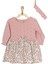 Andywawa AC22057RP Cute Leopard Bebek Elbise Takım Pink 5