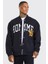 Oversize Black Homme Bomber Kolej Ceket 1