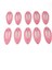 6 cm 10 Adet Oval Çıtçıt Toka Metal Simli Pembe Renk 1
