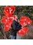 11 Parça Sevgililer Günü Kırmızı Kalp Balon, Folyo I Love You Seti 14 Şubat Süslemesi Sevgililer Günü 3
