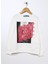 Baskılı Kız Çocuk Ekru Sweatshirt Prg-02 1