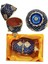 Faberge Yumurta Swarovski Taşlı Lüks Mücevher Kutusu Mavi 10CM 5