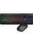 KM-1500 Siyah Kablosuz Rainbow Aydınlatmalı Q Multimedia Klavye + Mouse Set 1