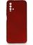 Apsuwa Xiaomi Redmi Note 9 Kılıf Ultra Elastik Silikon Rubber Premier Bordo 1