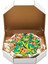 Pizza Italian Desenli Renkli Unisex Çorap 4 Çift 3