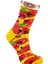 Pizza Pepperoni Desenli Renkli Unisex Çorap 4 Çift 4