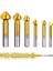 6 90 Kesiciler Seti Hss Kesiciler, Titanyum Kaplamalar 6.3-20.5 mm Kesici (Konik Kesiciler Seti + 1 Yumruk) (Yurt Dışından) 2