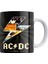 Ac/dc Çift Taraflı Baskılı Beyaz Porselen Kupa 1