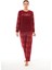 Desenli Günlük Peluş Polar Bayan Pijama Takım 1
